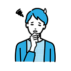 なやんでいる人の画像